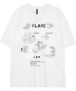 Best Sellers [FLAREUP] SS 22 Timetable Drawing Short Sleeve - White (FU-194)