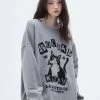 Best Sellers [LUV IS TRUE] SS 22 KITTY KNIT(CHARCOAL)