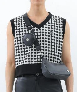 [BASICCOTTON] Seasonless Leather Hobobag - BLACK