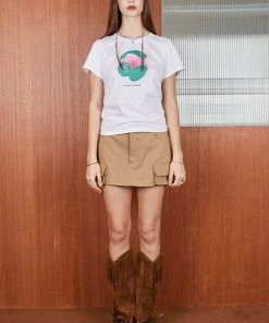 [OUTXO] Summer 22 Big Headset T-shirt White