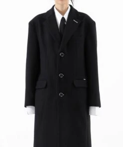 [BASICCOTTON] SS 22 BASIC Wool Coat - BLACK