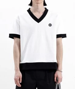 [BASICCOTTON] Summer 22 Mixed Half Top - WHITE