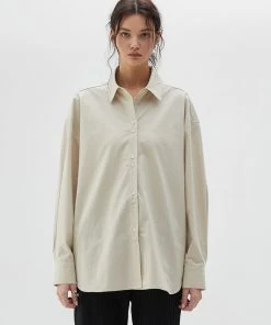 Best Sellers [LARTIGENT] SS 22 BUTTON SHIRT(BEIGE)