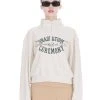 [13MONTH] SS 22 CROPPED HALF ZIPUP SWEATSHIRT (IVORY) Best Sellers