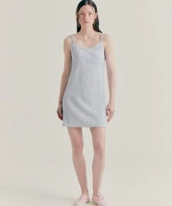 Best Sellers [BENSIMON] Summer 22 GINGHAM MINI OPS - SKY BLUE