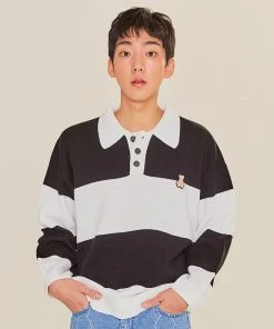 [AQOSTUDIOSPACE] SS 22 AQO BEAR OVERSIZED SWEATER BLACK