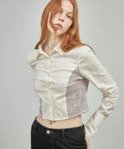 Best Sellers [REHEAT] SS 22 WAVY CROPPED SHIRT