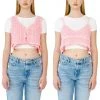 [LECYTO] Summer 22 BRA VEST KNIT 2PCS SET_(PINK) Best Sellers