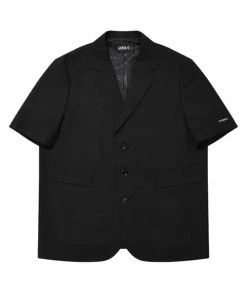 [AJO BY AJO] SS 22 Short Sleeves Blazer [Black]