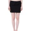 [LO AXUAL] Summer 22 LOW WAIST MINI SKIRT_ BLACK