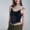 [SETUP EXE] Summer 22 Lace Bratop Sleeveless (Black) Best Sellers