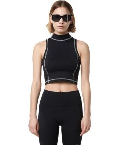 [INPREP] SS 22 ACTIVE CROP TOP (BLACK) Best Sellers