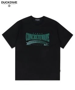 Best Sellers [DUCKDIVE] Summer 22 Varsity Slogan T-shirt Black