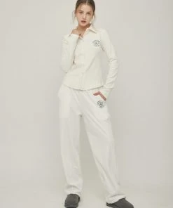 Best Sellers [LARTIGENT] Winter 21 VELOUR JOGGER PANTS(IVORY)