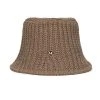 Best Sellers [HIGH SCHOOL DISCO] Seasonless Badge Summer Knit Bucket Hat Beige