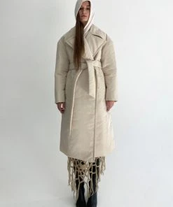 Best Sellers [PARKSSY] Winter 21 Long Puffer Coat_Ivory