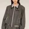 [ANOTHER YOUTH] SS 22 Combination Wool Jacket - Grey Best Sellers