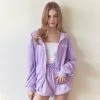 Best Sellers [MOONFAIRY] SS 22 LUNA GLITTER HOOD ZIP UP-LAVENDER