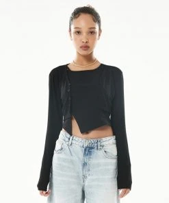 Best Sellers [LARTIGENT] Summer 22 ANGEL CARDIGAN(BLACK)