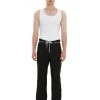 [LECYTO] Summer 22 EDGED WIDE STUD COTTON PANTS_(BLACK) Best Sellers