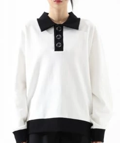 [BASICCOTTON] SS 22 BASIC PK Sweatshirt - WHITE