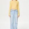 [OUTXO] Summer 22 LILLY UNBAL KNIT YELLOW Best Sellers