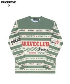 [DUCKDIVE] Summer 22 Star Symbol Mesh Long Sleeve Khaki