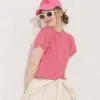 UNORMAL [UNUSUALNORMAL] SS 22 SYMBOL KNIT TOP_PINK