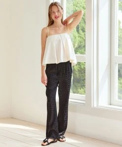 [ANEDIT] Summer 22 Flower Banding Pants_BK Best Sellers