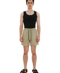 [LECYTO] Summer 22 SUMMER WOOL SHORTS PANTS_(YELLOW)