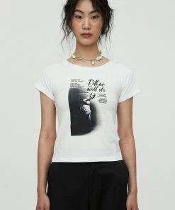 [NACHE] Summer 22 DAMAGE HALF TONE T-SHIRT (UNISEX)-WHITE