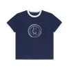 [HARDCORE HAPPINESS] SS 22 HARDCORE LOGO VINTAGE TEE Navy