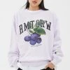 [ROMANTIC CROWN] SS 22 GARDENING BERRY SWEAT SHIRT_MELANGE PURPLE Best Sellers