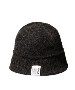 [SLEEPY SLIP] Seasonless ALPACA KNIT CHARCOAL BUCKET HAT Best Sellers
