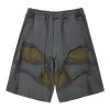 [AJO BY AJO] SS 22 Skull Jersey Shorts [Charcoal]