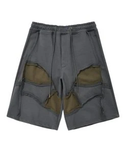 [AJO BY AJO] SS 22 Skull Jersey Shorts [Charcoal]