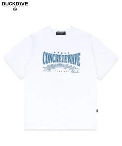 Best Sellers [DUCKDIVE] Summer 22 Varsity Slogan T-shirt White