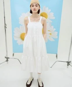 [GOCORI] Summer 22 TIERED BUSTIER WHITE DRESS