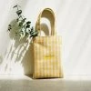 Best Sellers [JOORTI] Summer 22 J1003 Checked Cotton Mini Bag (yellow)