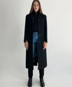 Best Sellers [PARKSSY] Winter 21 Woo Single Breasted Long Coat