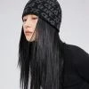 [FLARE] Seasonless FLARE XX CLUB Knit Beanie (FL-715) Black