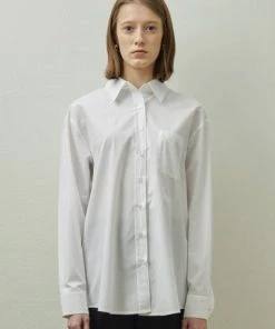 Best Sellers [STEP AROUND] SS 22 Classic Solid Shirt_WHITE