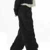 Best Sellers [RURU] SS 22 NYLON SHIRRING CARGO PANTS [BLACK]