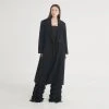 [FREIHEIT] SS 22 Tailored Double-Breasted Slit Coat (Black)