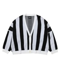 [AJO BY AJO] SS 22 Stripe Oversized Cardigan [Black] Best Sellers