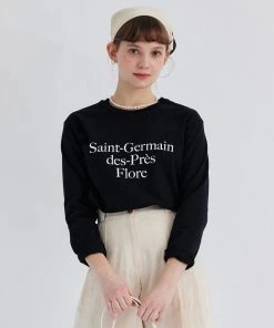 Best Sellers [ANEDIT] Summer 22 Flore T-shirt_BK