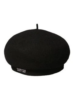 [SLEEPY SLIP] Seasonless LYON WOOL BLACK BERET Best Sellers