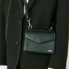 [SSY] Seasonless WIDTH SQUARE LEATHER MINIMAL BAG BLACK