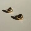 [MIDNIGHT MOMENT] Seasonless Bumpy Mini Love Earring - Gold