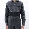 [BASICCOTTON] SS 22 Leather Jacket - BLACK